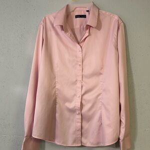 J.Ver Pink Button Up Long Sleeve Shirt